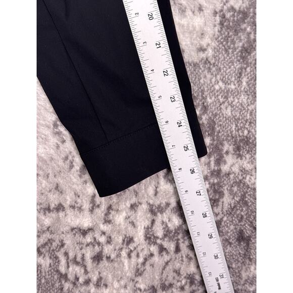 New Uniqlo Ultra Stretch Shirt Jacket Large Mens Solid Black - Picture 5 of 7